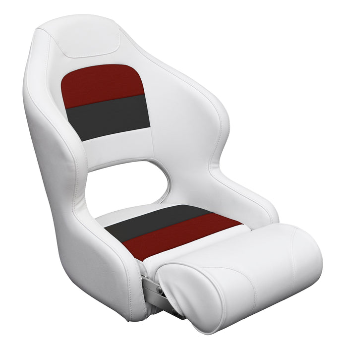 Wise Deluxe Series Pontoon Bucket seat with Flip Up Bolster